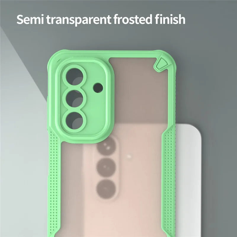 For Samsung Galaxy A26 5G Case Hybrid Frosted Phone Back Cover - Green