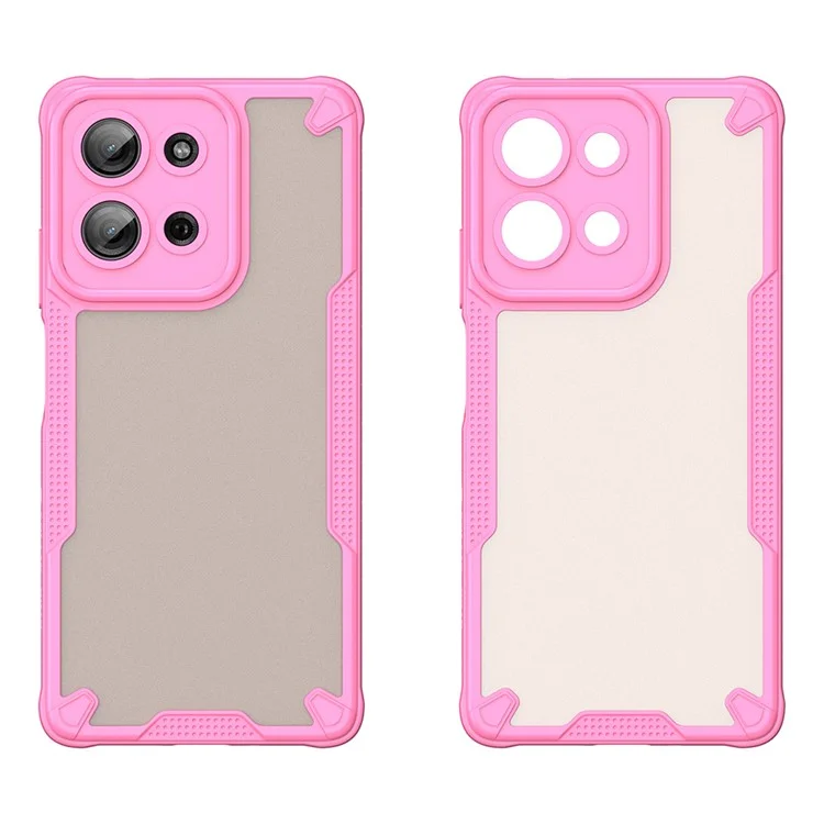 Funda para Motorola Moto G75 5G Híbrida Escarcha Tapa Trasera del Teléfono - Rosa