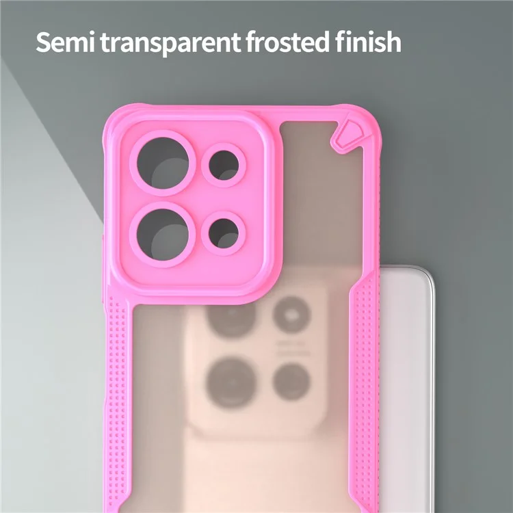 Funda para Motorola Moto G75 5G Híbrida Escarcha Tapa Trasera del Teléfono - Rosa