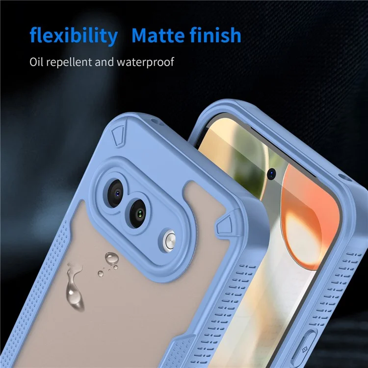 Для Google Pixel 9a чехол гибридный матовый чехол для телефона - синий