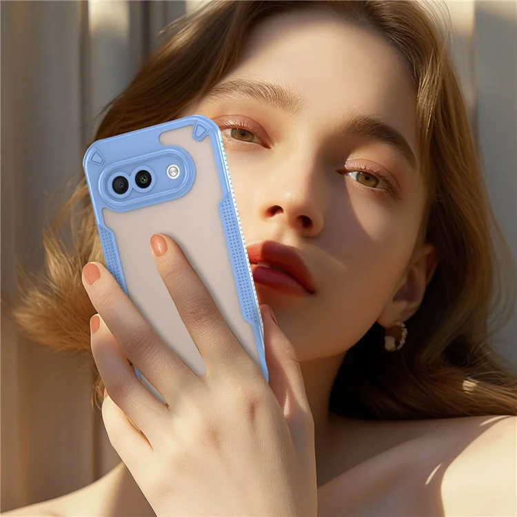 Для Google Pixel 9a чехол гибридный матовый чехол для телефона - синий