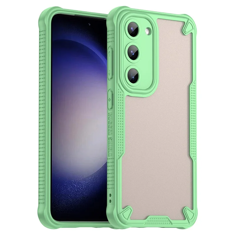 For Samsung Galaxy S23+ Case Hybrid Frosted Phone Back Cover - Green