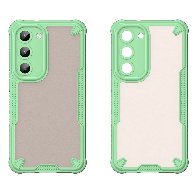 For Samsung Galaxy S23+ Case Hybrid Frosted Phone Back Cover - Green
