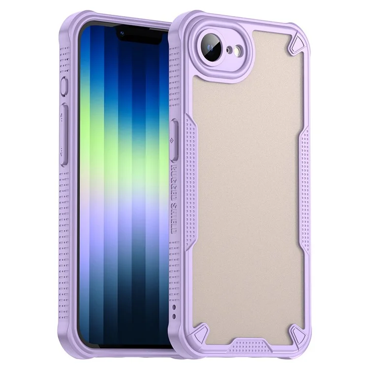 Coque pour iPhone SE (2025) Hybrid Frosted Phone Back Cover - Violet