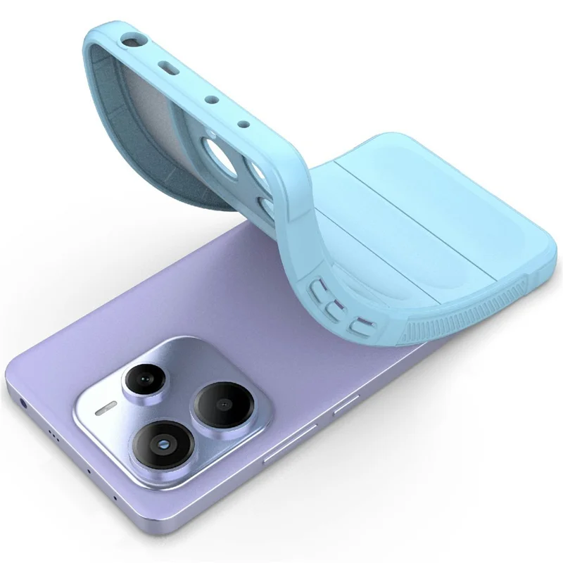 For Xiaomi Redmi Note 14 5G Case Anti-Drop Soft TPU Rugged Phone Back Cover - Baby Blue