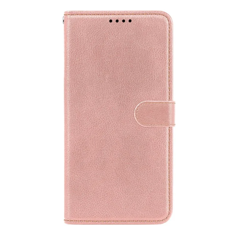 Custodia in pelle per Xiaomi Redmi 13 5G / 4G, texture a lisca di pesce, portafoglio con blocco RFID - Oro rosa