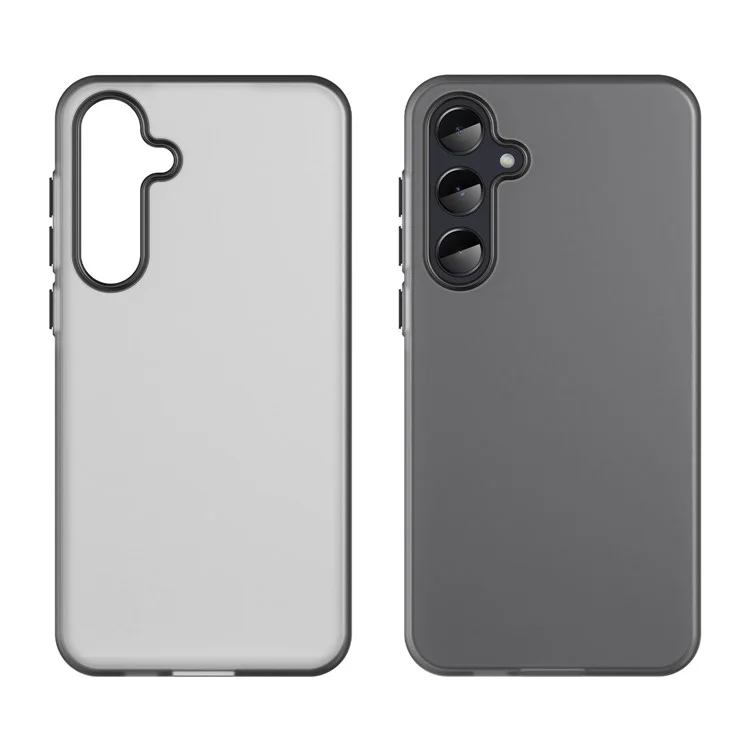 Custodia per Samsung Galaxy A55 5G, in TPU + PC, cover posteriore opaca e traslucida - Nera