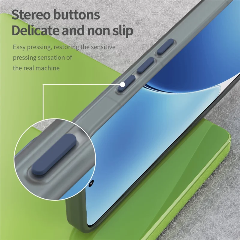For Xiaomi 15 Magnetic Case TPU + PC Slim Matte Translucent Phone Cover - Dark Blue