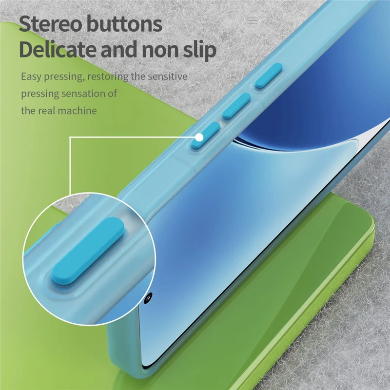 Til Xiaomi 15 Skærm, kompatibel med MagSafe, TPU + PC, slank mat translucent telefonbeskyttelse - Blå
