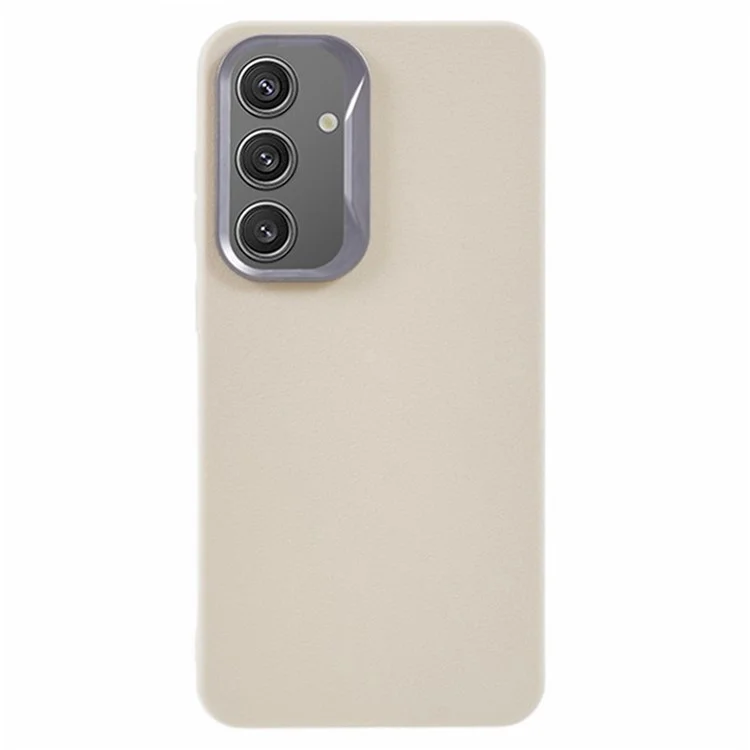 Custodia in pelle per Samsung Galaxy S25+ con texture TPU antiurto - Bianco