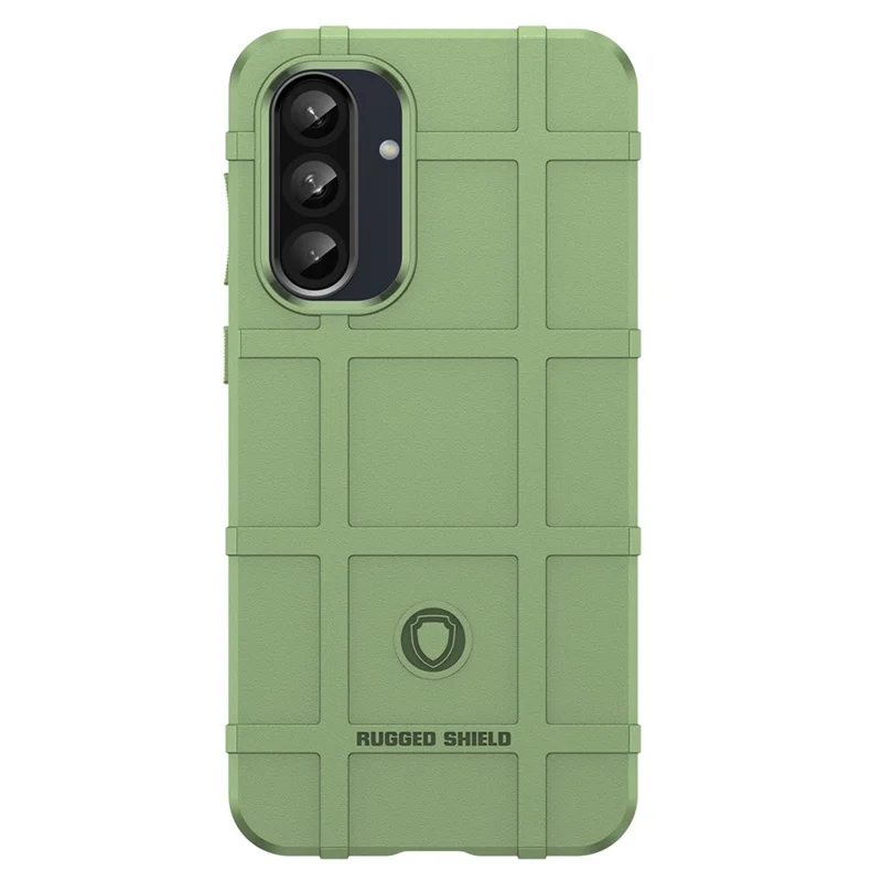For Samsung Galaxy A56 5G / A36 5G Case Grid Design Soft TPU Scratch-Proof Phone Cover - Green