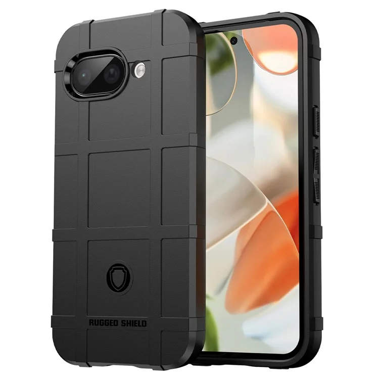 Для Google Pixel 9a чехол с сетчатым дизайном, мягкий ТПУ, защита от царапин - черный