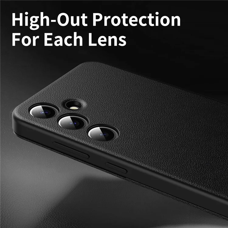 Custodia in pelle per Samsung Galaxy S25+ con finestra di visualizzazione e slot per schede - Nero