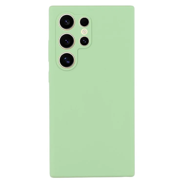 Для Samsung Galaxy S23 Ultra Чехол для сотового телефона Жидкий силиконовый ударопрочный чехол - Зеленый