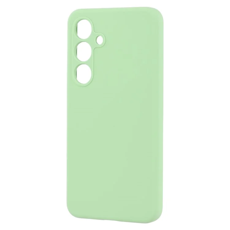 Чехол для Samsung Galaxy S24+ из жидкого силикона, противоударный - Зеленый