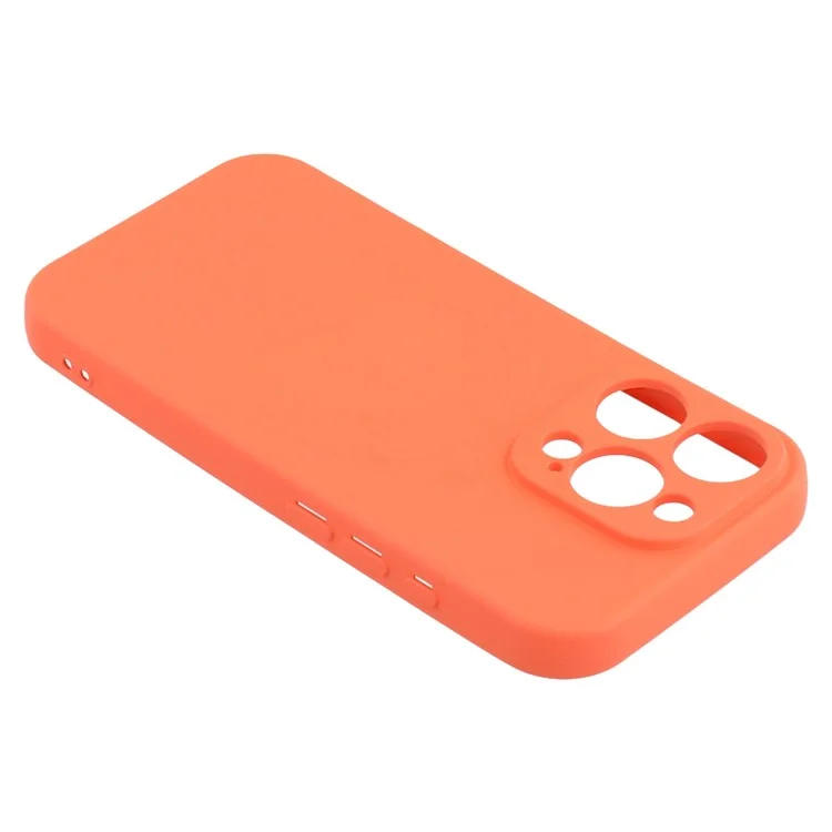 Capa para iPhone 16 Pro compatível com MagSafe, à prova de choque, em TPU - Laranja