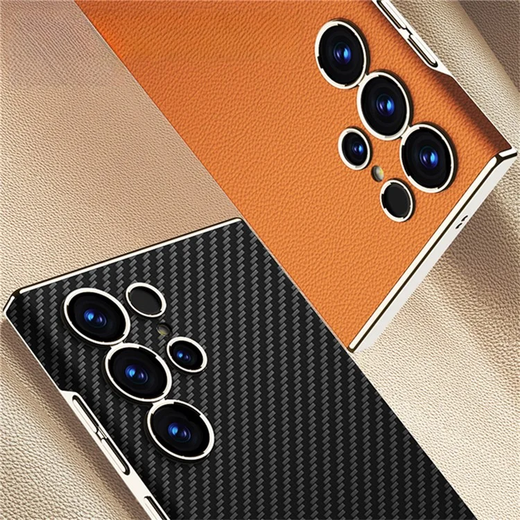 GKK For Samsung Galaxy S25 Ultra Case Electroplated PU + PC Phone Back Cover - Titanium Grey