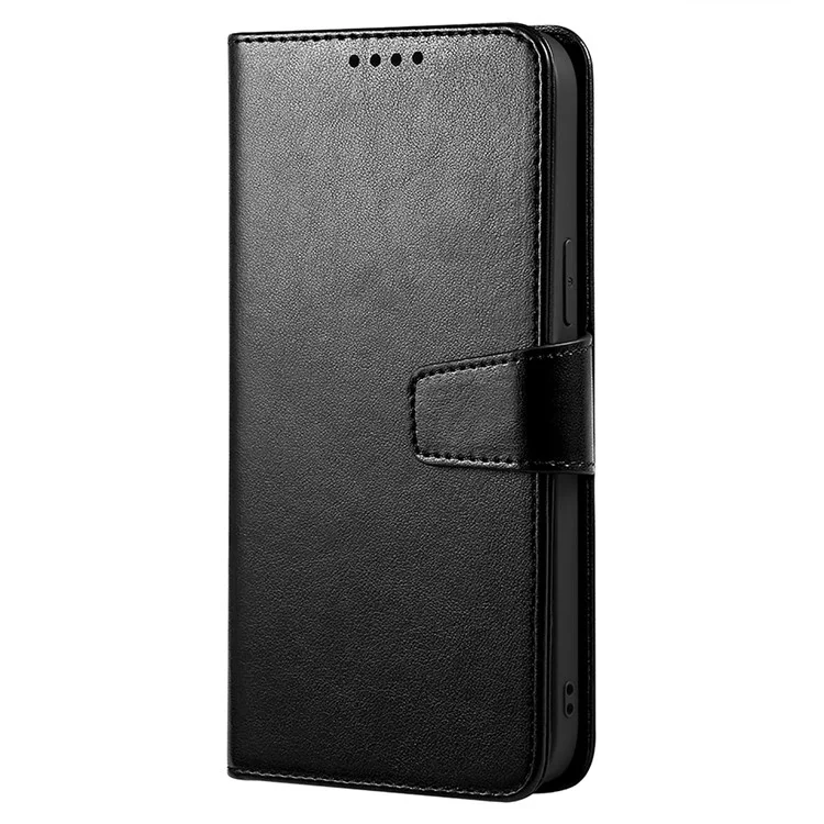 Funda para Google Pixel 9 Pro / Pixel 9 con soporte, tarjetero y cartera de cuero - Negro