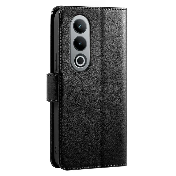 Étui pour OnePlus Nord CE4 5G avec support, porte-cartes et portefeuille en cuir - Noir