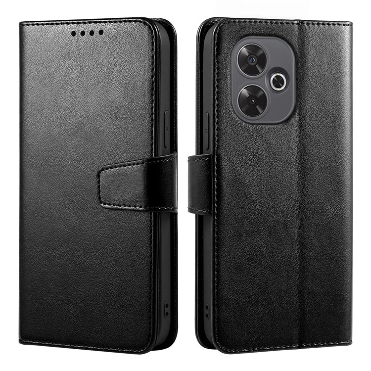 Étui pour Xiaomi Redmi 13 5G Support Porte-Carte Portefeuille Housse en Cuir pour Téléphone - Noir