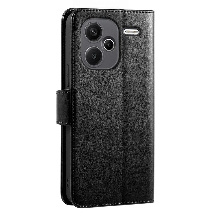 Для Xiaomi Redmi Note 13 Pro+ 5G Чехол Подставка Держатель для карт Бумажник Кожаный Чехол для телефона - Черный