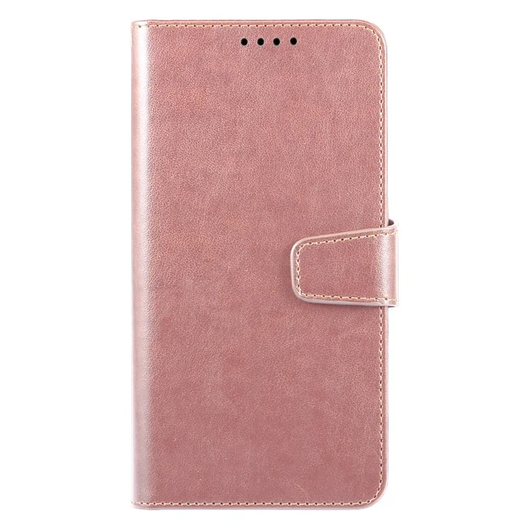 Für iPhone 15 Pro Max Hülle Ständer Kartenfach Geldbörse Leder Handyhülle - Roségold