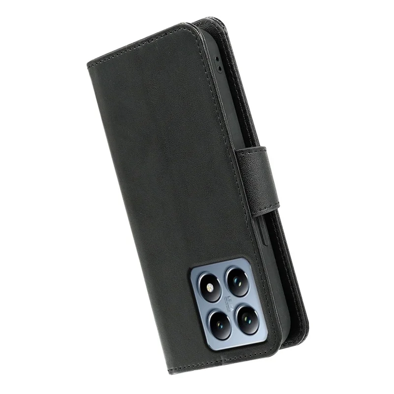 For Xiaomi 14T Case Stand Card Holder Wallet Leather Phone Cover - Black