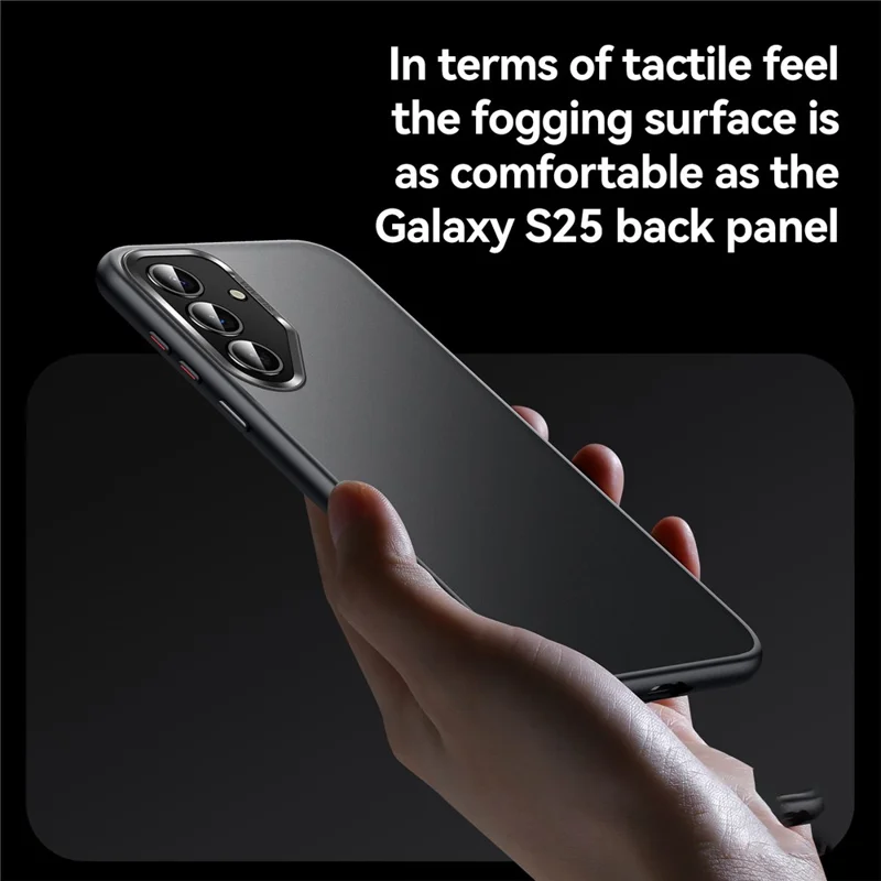 Coque Samsung Galaxy S25+ SULADA en PC+TPU, antichoc, mate, protecteur de téléphone - Gris
