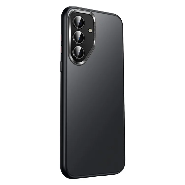 Capa para Samsung Galaxy S25 SULADA, PC+TPU, à prova de choque, fosca, proteção de telefone - Preta