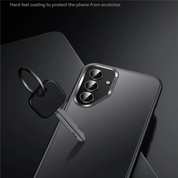 Capa para Samsung Galaxy S25 SULADA, PC+TPU, à prova de choque, fosca, proteção de telefone - Preta