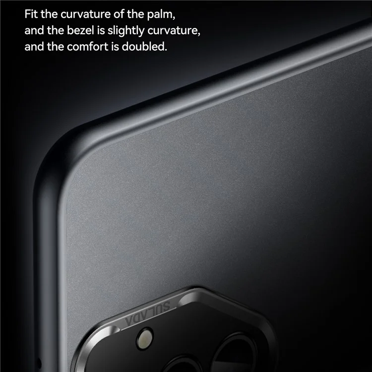 Capa para Samsung Galaxy S25 SULADA, PC+TPU, à prova de choque, fosca, proteção de telefone - Preta