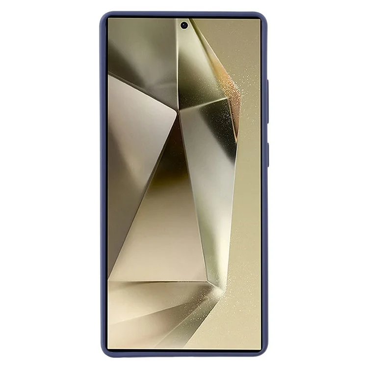 Coque pour Samsung Galaxy S25 Ultra compatible avec MagSafe, anneau rotatif, support et couverture de téléphone en TPU + PC - Saphir