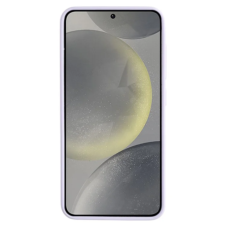 Coque pour Samsung Galaxy S25 Peau tactile mate anti-rayures PC + TPU Housse de protection arrière - Violet clair