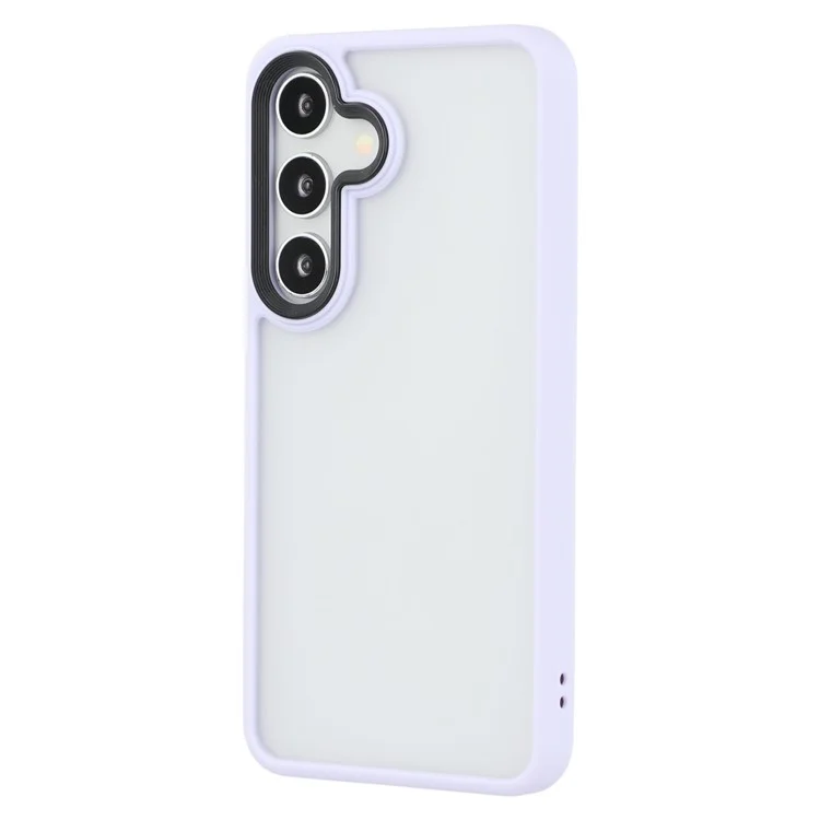 Für Samsung Galaxy S25+ Hülle Haptik Matt Anti-Kratzer PC + TPU Handyhülle - Hellviolett