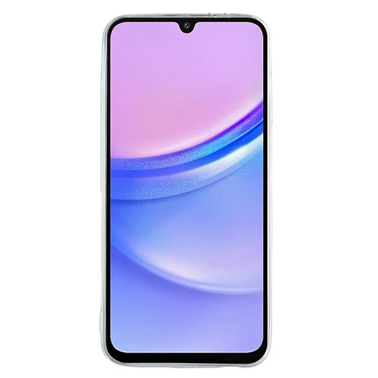 UNITHIN Coque pour Samsung Galaxy A15 5G / 4G, ultra fine de 0,7 mm, en TPU transparent anti-chute avec découpes précises.