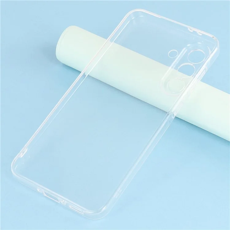 UNITHIN Coque pour Samsung Galaxy A15 5G / 4G, ultra fine de 0,7 mm, en TPU transparent anti-chute avec découpes précises.