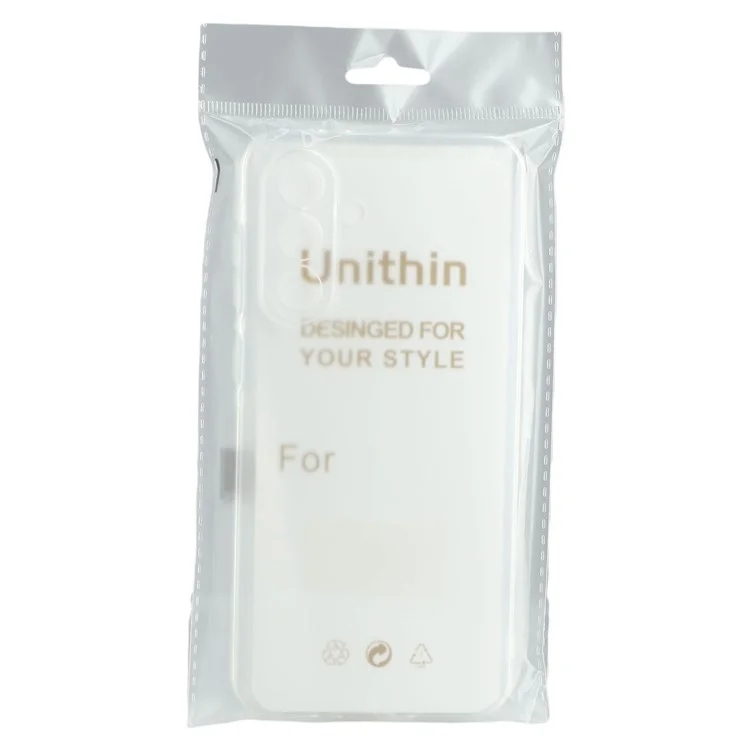 UNITHIN Coque pour Samsung Galaxy A15 5G / 4G, ultra fine de 0,7 mm, en TPU transparent anti-chute avec découpes précises.