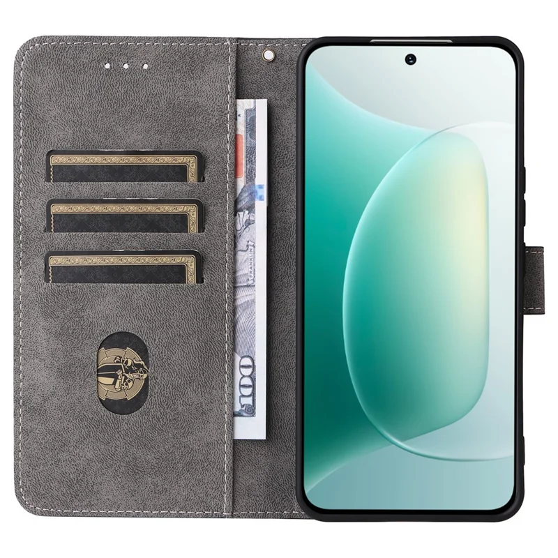 غطاء Honor 300 محفظة مع حماية من RFID، غطاء من جلد PU مع حامل عرض - أزرق