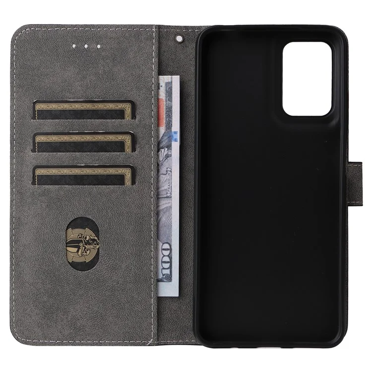 Custodia portafoglio per Motorola Moto G05 4G / E15 4G, con blocco RFID, in pelle PU, con supporto vista - Nero