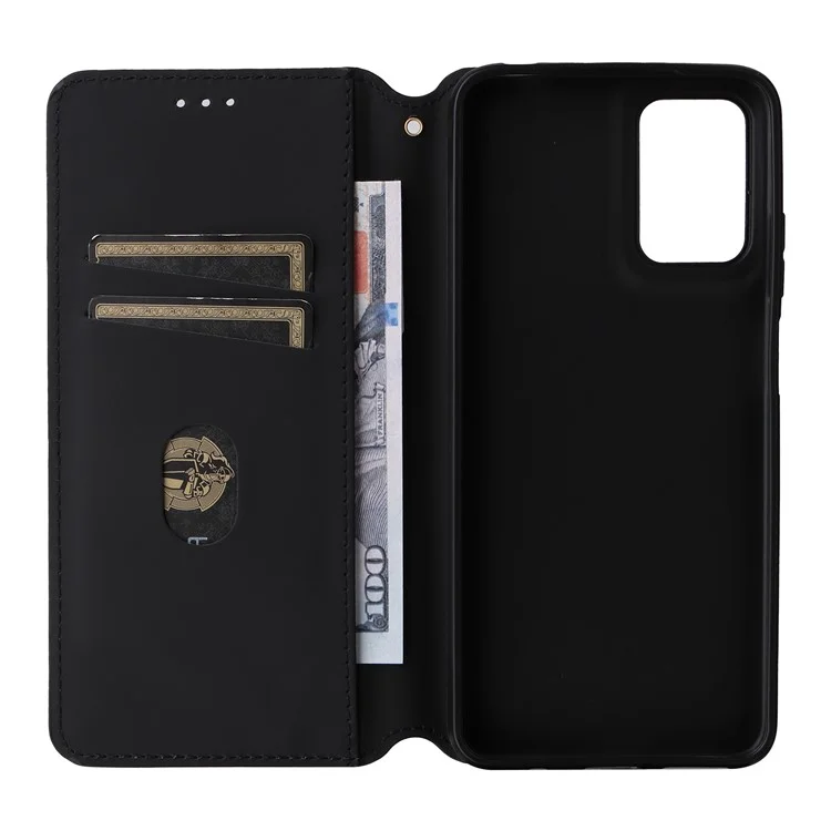 For Motorola Moto G05 4G / E15 4G Custodia portafoglio con motivo a rombi in pelle - Argento