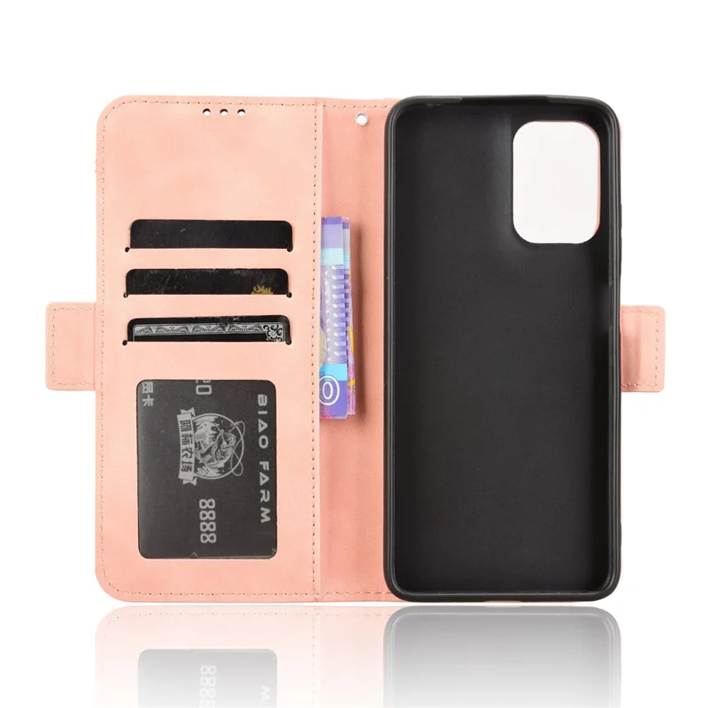 For Motorola Moto G05 4G  /  E15 4G Leather Case Phone Wallet Cover with Multiple Card Slots - Pink