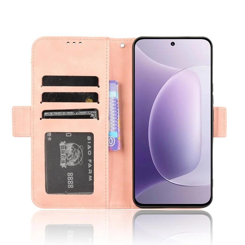 For Honor 300 Leder Handy Geldbörse mit mehreren Kartenfächern - Pink