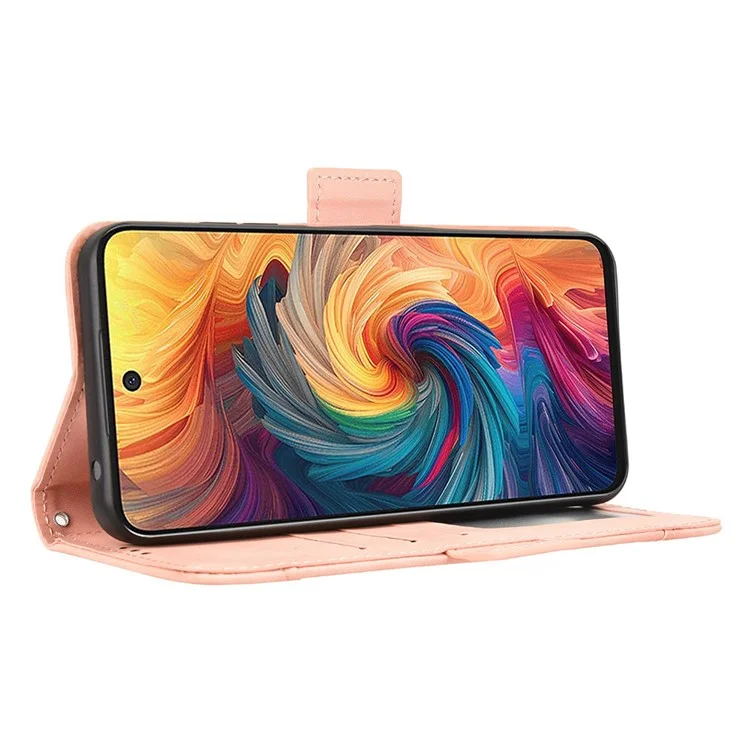 Étui en cuir pour ZTE Blade V70 / nubia V70 avec porte-cartes multiples - Rose