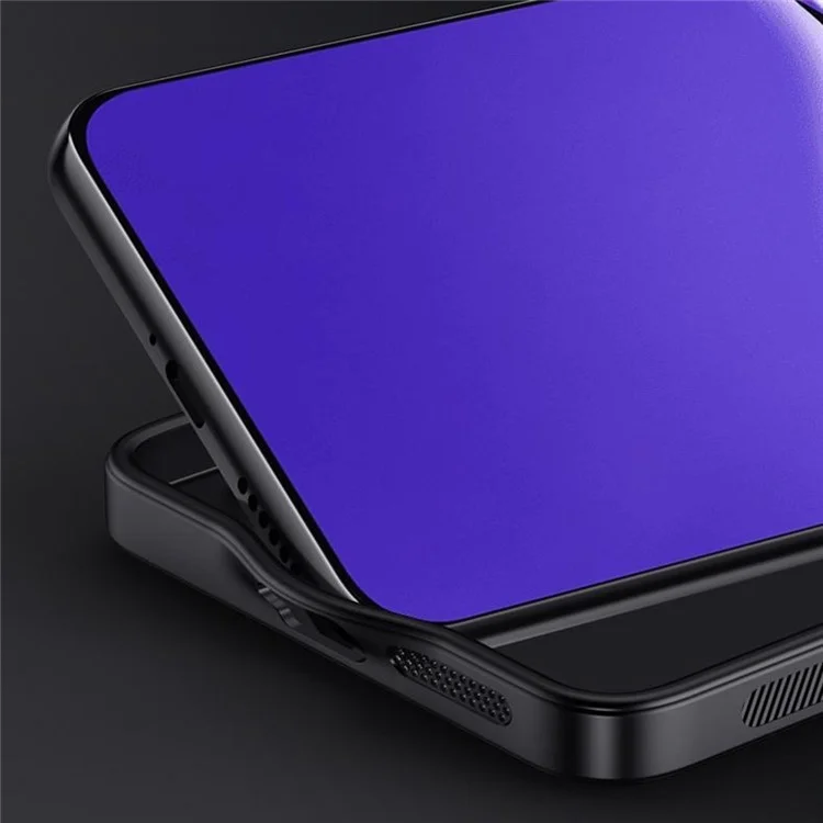 Für Oppo A5 Pro 5G Hülle Holztextur PU-Leder beschichtet PC TPU Handyhülle - Schwarz