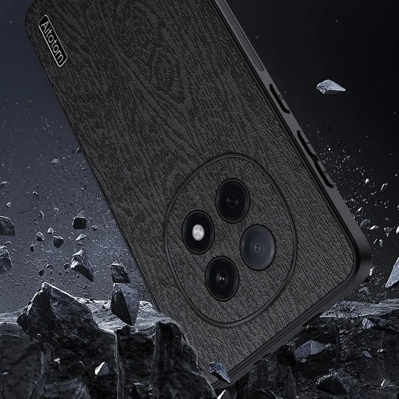 For Oppo F29 Pro 5G (Global) / A5 Pro 5G (China) Case Wood Texture PU Leather Coated PC TPU Phone Cover - Blue