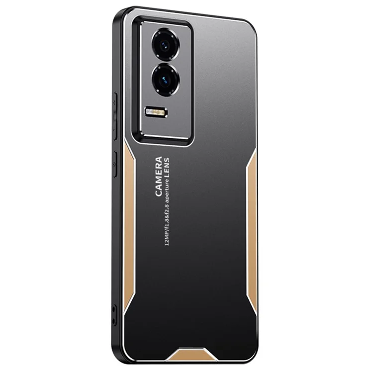 Capa de telefone For Honor GT Alumínio Liga TPU PC Capa traseira - Ouro