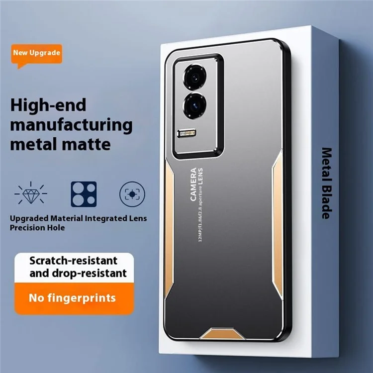 Capa de telefone For Honor GT Alumínio Liga TPU PC Capa traseira - Ouro