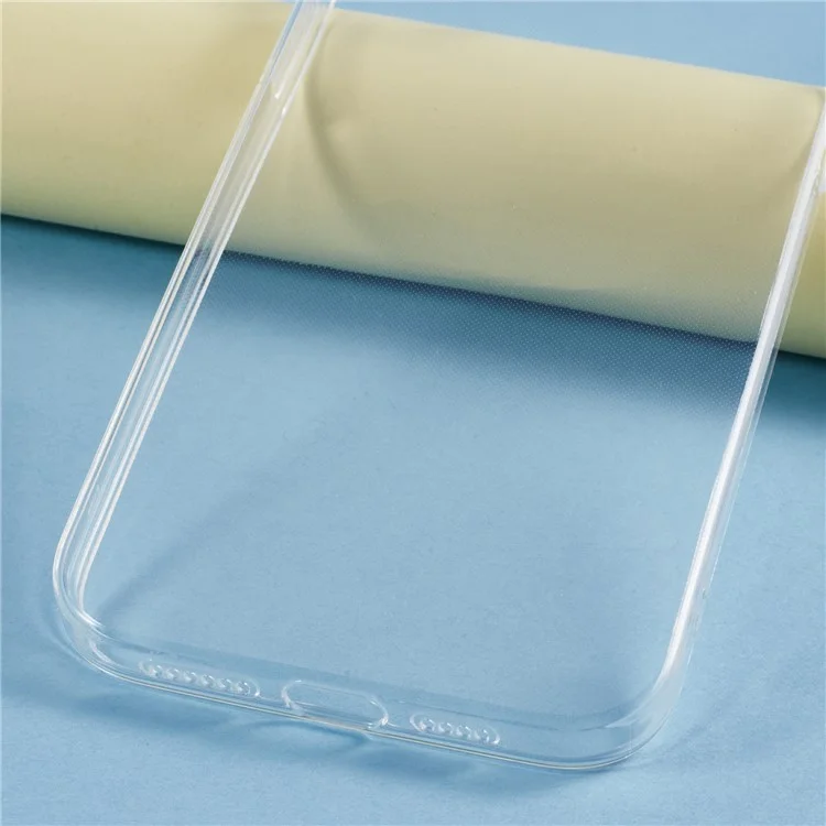UNITHIN Funda para iPhone 14 Plus Ultrafina de 0,7 mm Cubierta de teléfono antideslizante de TPU transparente con recortes precisos