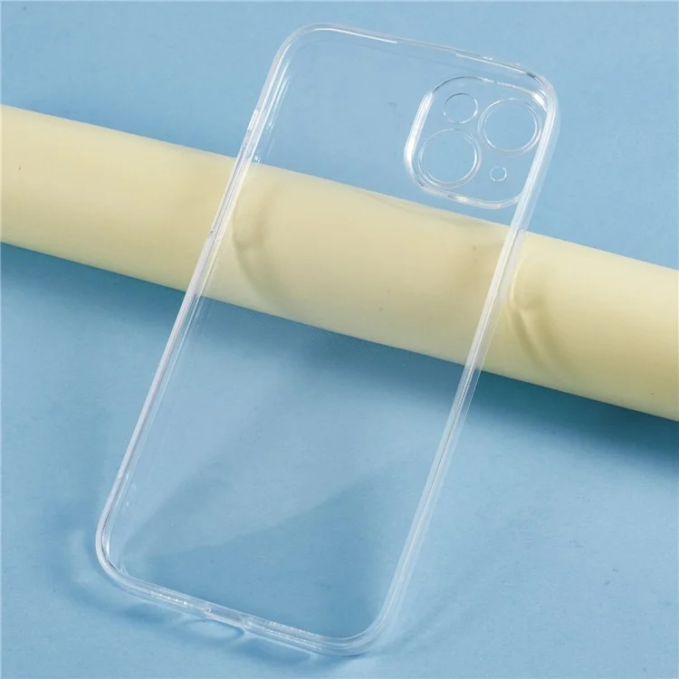 UNITHIN Funda para iPhone 14 Plus Ultrafina de 0,7 mm Cubierta de teléfono antideslizante de TPU transparente con recortes precisos