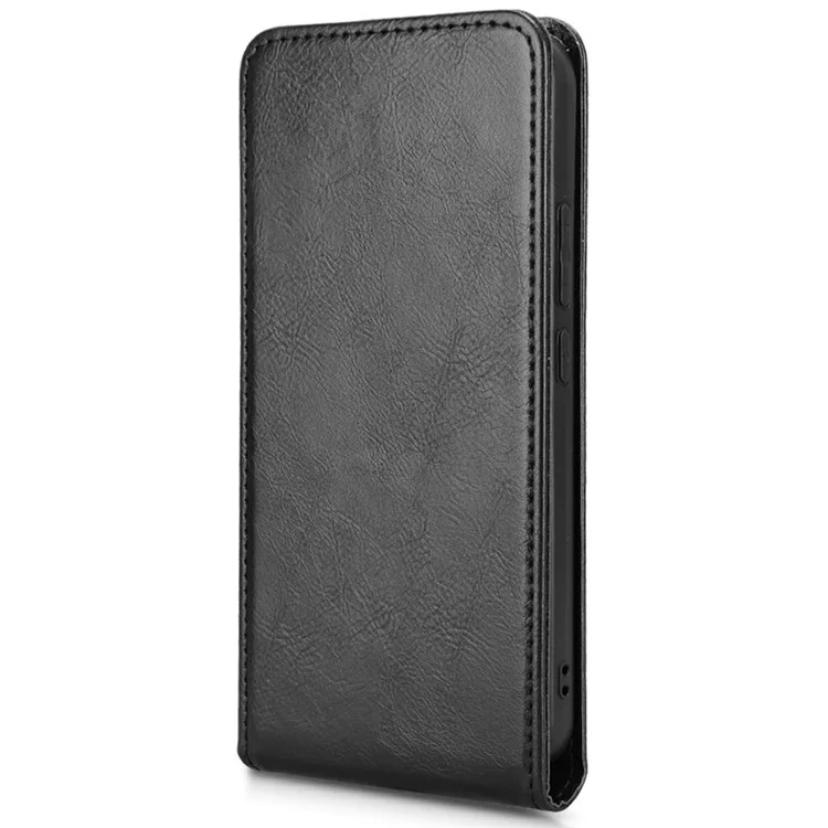 Custodia per Oppo Reno13 5G (Globale) con slot per schede, magnetica, flip verticale in pelle - Nero